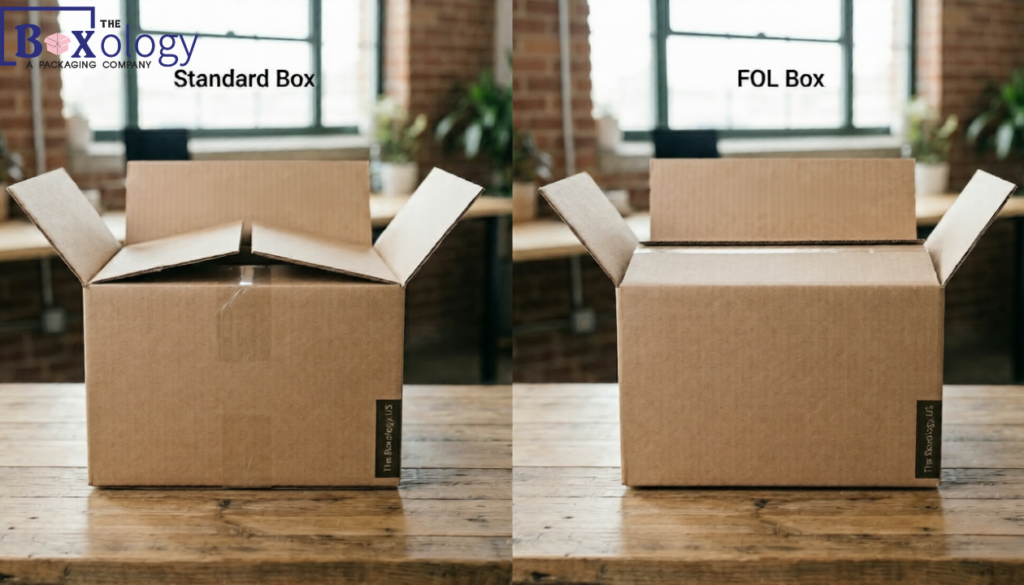 Heavy-duty full overlap corrugated box design for maximum protection.