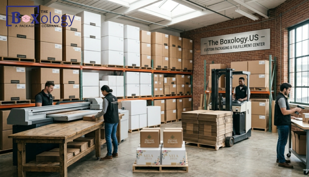 Professional corrugated box manufacturing and distribution at The Boxology.