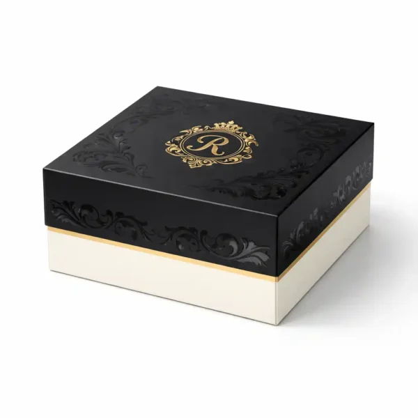 Printed large cake boxes with logo branding