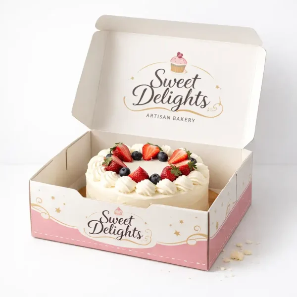 Custom large cake boxes for tall and tiered cakes