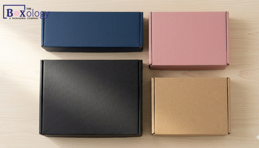 Custom black and colored wholesale mailer boxes for premium branding
