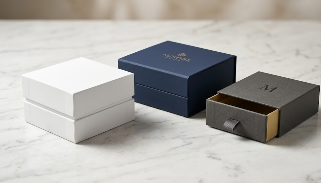 Premium custom rigid boxes in USA wholesale display