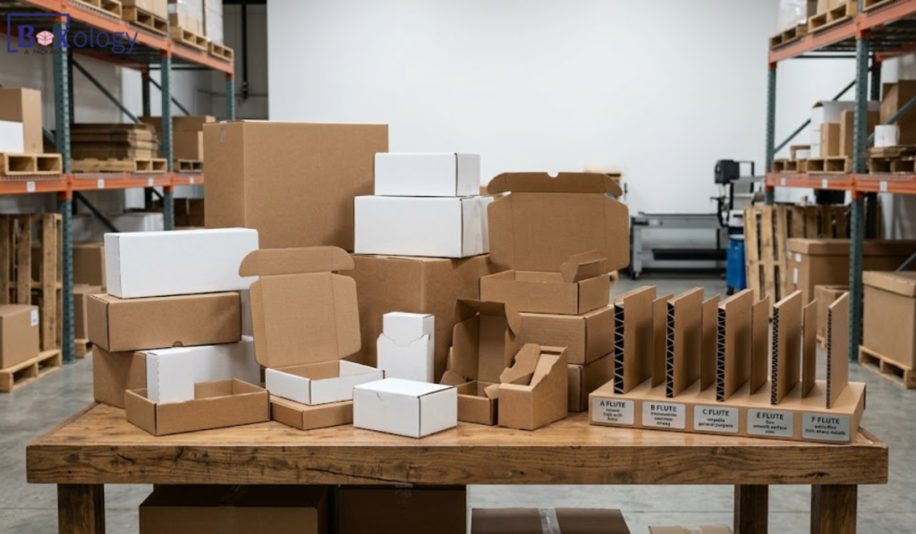 2 10 - Corrugated Boxes Packaging Solution Different corrugated flute types used in custom corrugated boxes for shipping and retail packaging