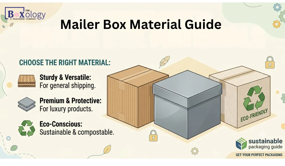 Corrugated, kraft, and cardboard mailer box materials comparison