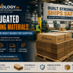 Corrugated packaging materials used for shipping boxes