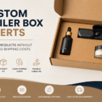 Custom mailer box inserts protecting products during e-commerce shipping