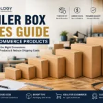 Different mailer box sizes for ecommerce packaging products
