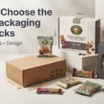 Snack packaging boxes showing different sizes materials and design options