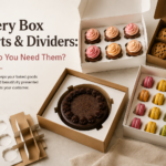 Bakery box inserts and dividers for cupcakes, cookies, cakes, and macarons